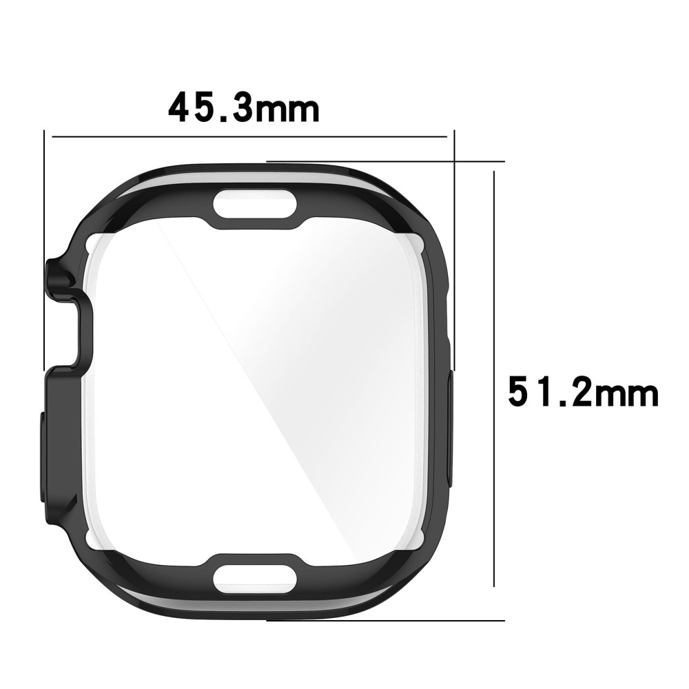 Puha, pattintható zselés védőtok Apple Watch Ultra/Ultra 2 49 mm-es órához - sötétkék