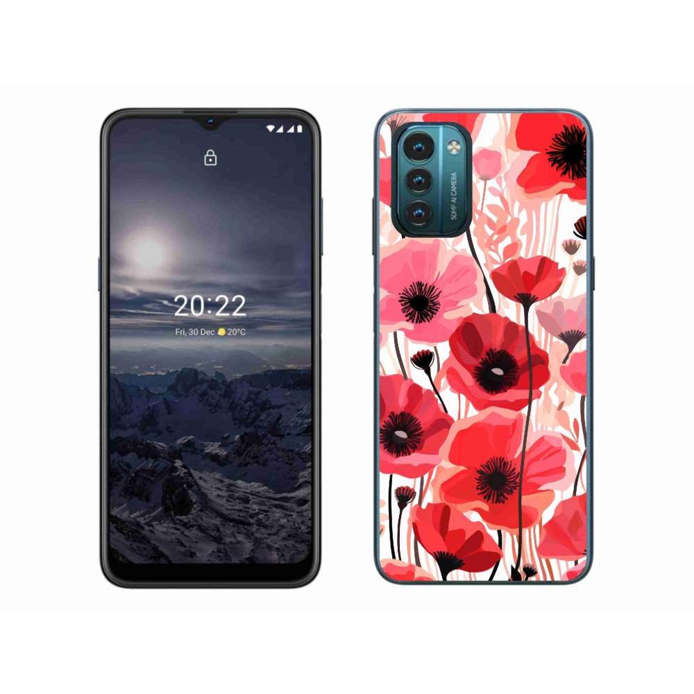 Zselés borítás mmCase a Nokia G11/G21 készülékhez - mákos 1