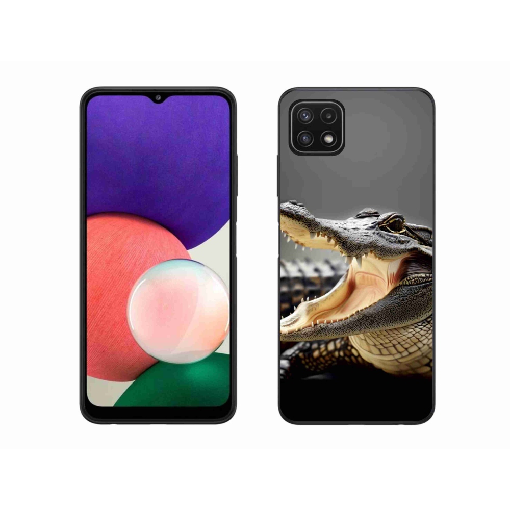 Zselés borítás mmCase Samsung Galaxy A22 5G - krokodil