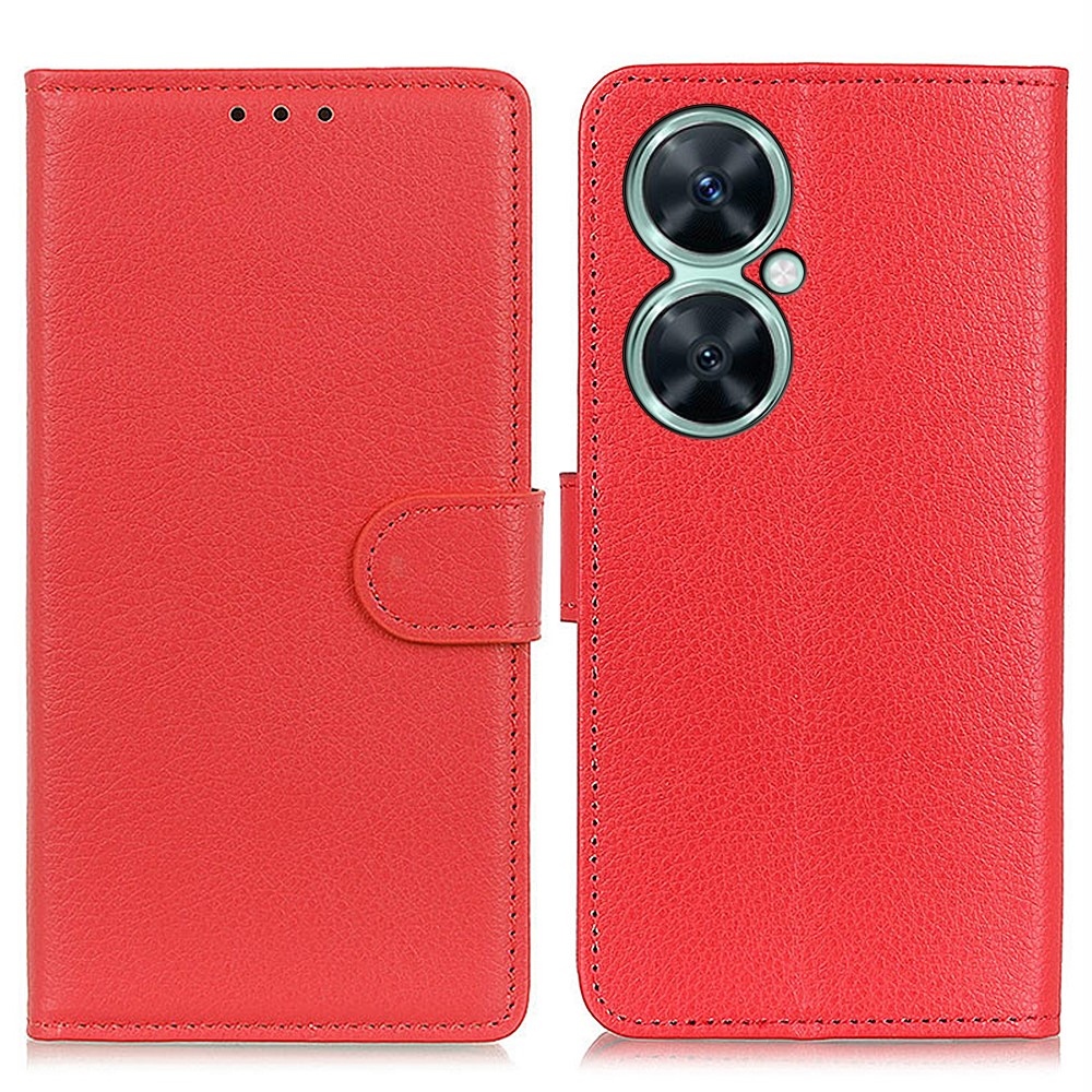 Litchie könyvtáska Huawei Nova 11i készülékhez - piros