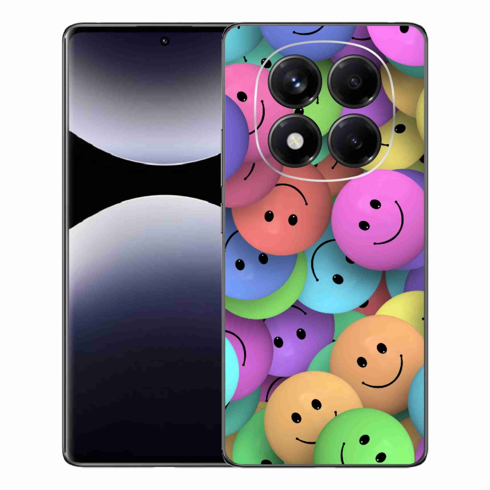 Gél borítás mmCase a Xiaomi Redmi Note 14 Pro számára - színes smiley-k