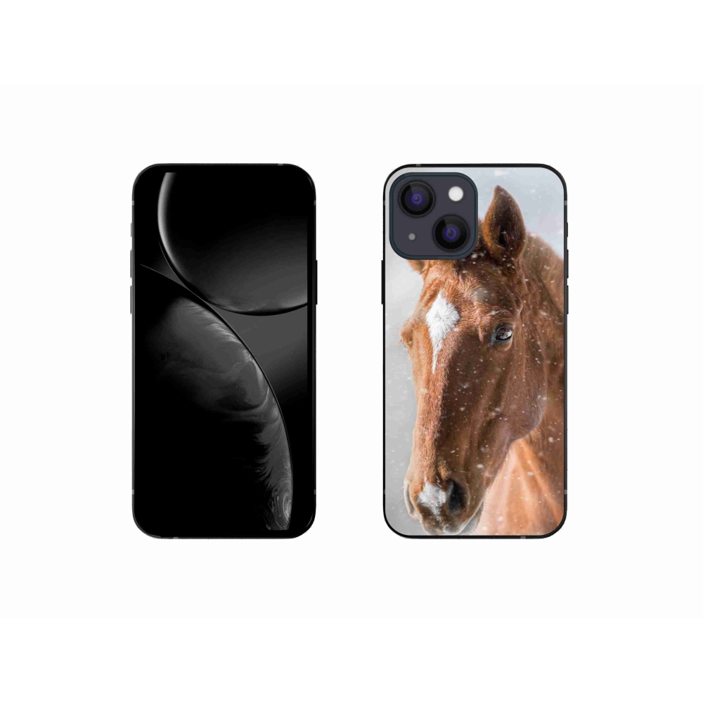Zselés borítás mmCase iPhone 13 mini készülékhez - barna ló 2