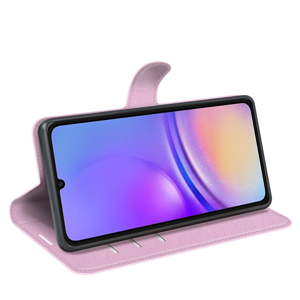Litchi könyv tok Samsung Galaxy A06 4G - rózsaszínű
