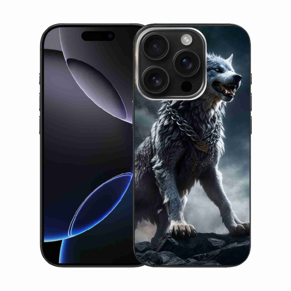 Zselés borítás mmCase iPhone 16 Pro készülékhez - farkas 1