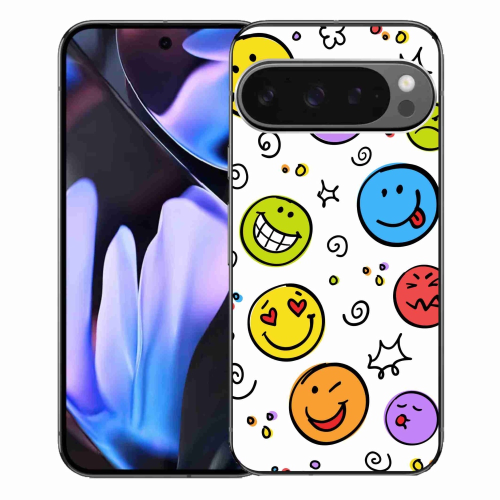 Zselés borítás mmCase a Google Pixel 9 Pro XL-hez - smiley-k