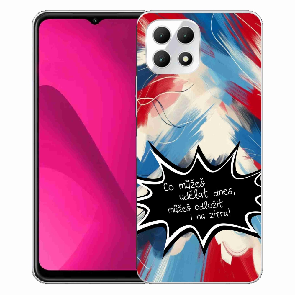 Gél borító mmCase a T-Mobile T Phone 2 készülékhez - vicces szöveg 9 fekete háttér