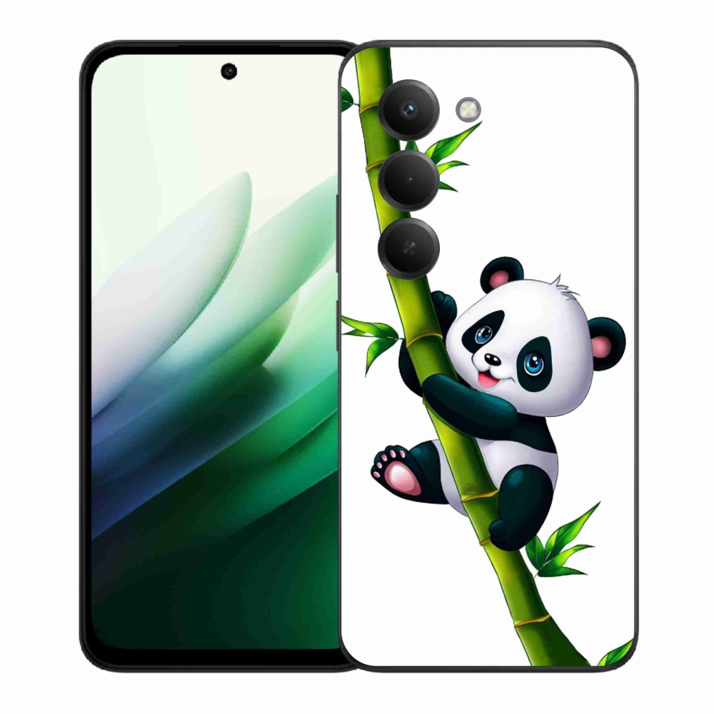 Gél borító mmCase a Xiaomi Redmi 15 5G-hez - panda a bambuszon