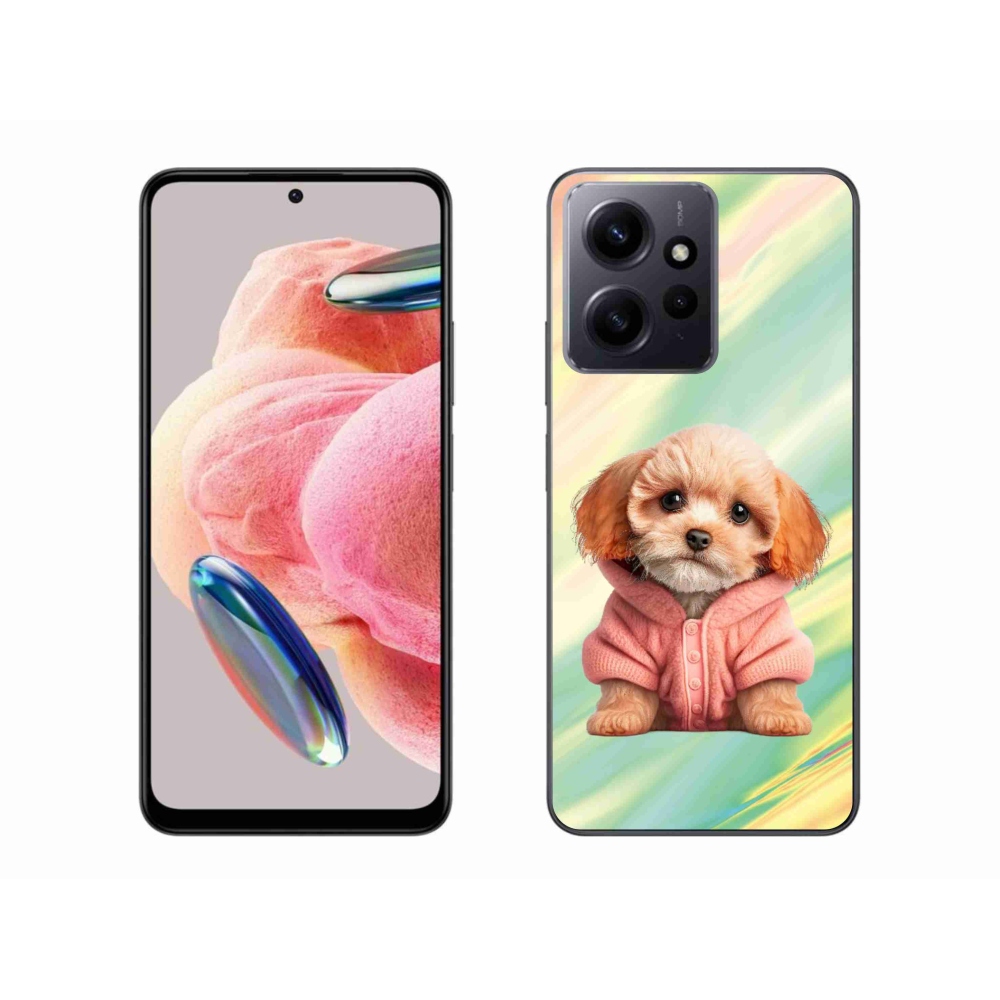 Gél borítás mmCase a Xiaomi Redmi Note 12 4G - pulóveres kiskutya számára