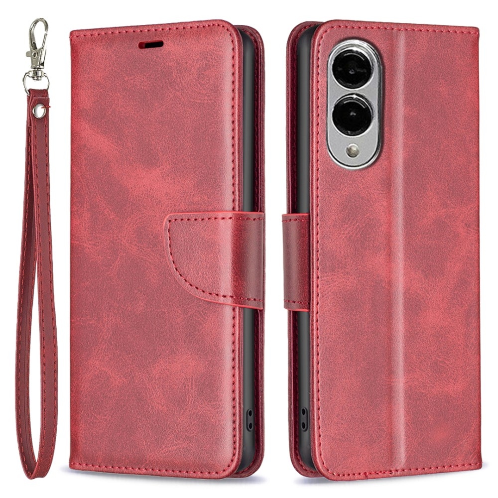 Könyvtáska tok Samsung Galaxy S25 Edge készülékhez - piros