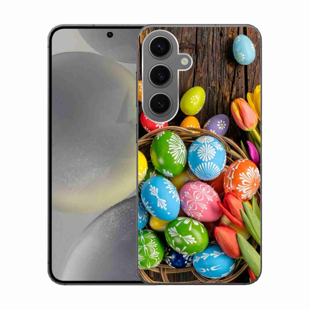 Gél védőhuzat mmCase Samsung Galaxy S24 készülékhez - Húsvéti tojás