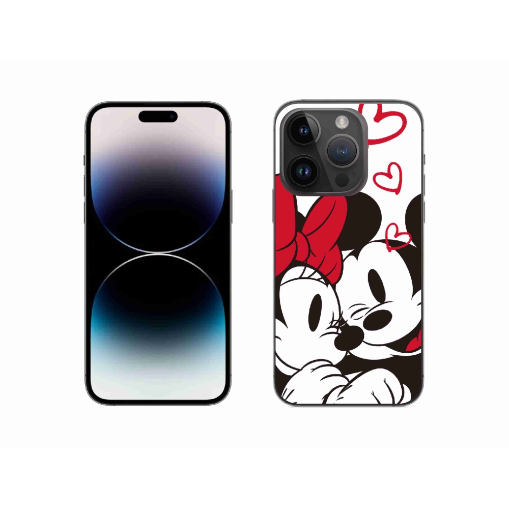 Zselés borítás mmCase iPhone 14 Pro 6.1 készülékhez - minnie és mickey