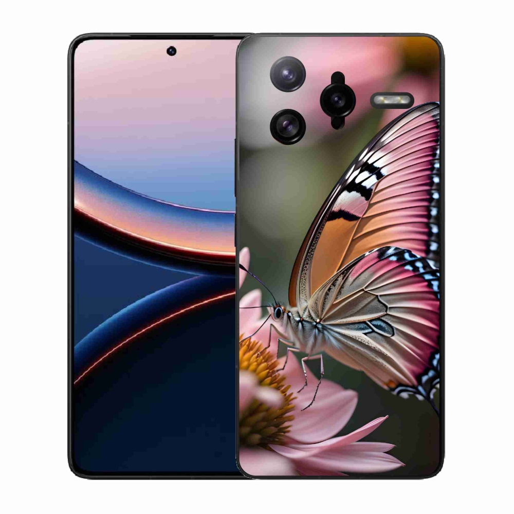 Gél borítás mmCase a Xiaomi Poco F7 Ultra számára - színes pillangó