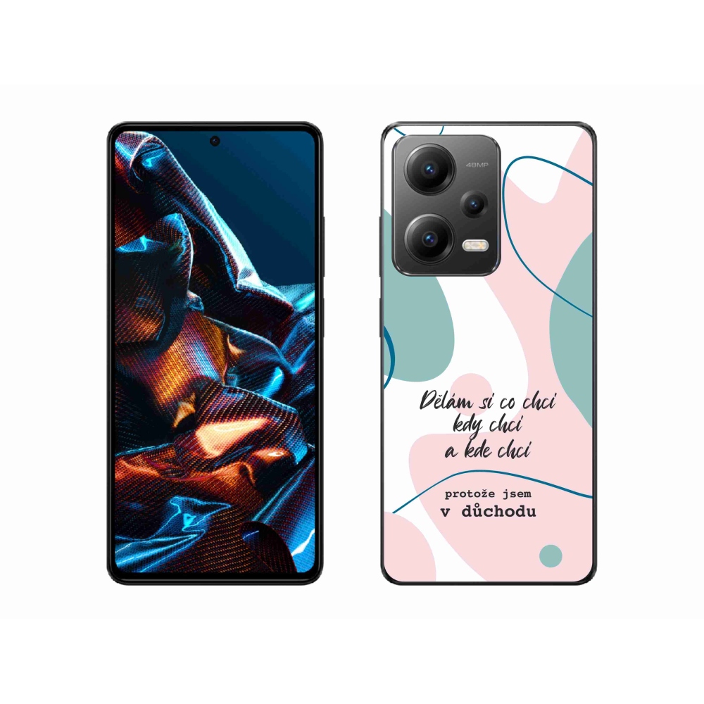 Gél borító mmCase a Xiaomi Redmi Note 12 Pro 5G-hez - vicces szöveg 10 fehér háttérrel