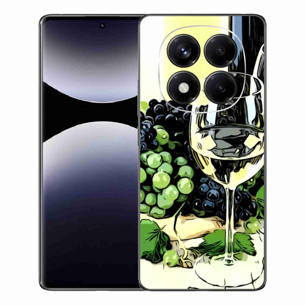 Gél borítás mmCase a Xiaomi Redmi Note 14 Pro számára - pohár bor