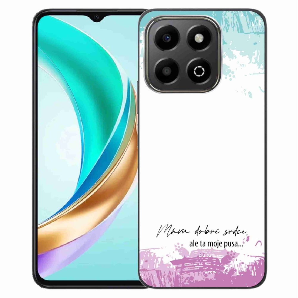 Zselés borító mmCase a Honor X6b készülékhez - vicces szöveg 3 fehér háttérrel