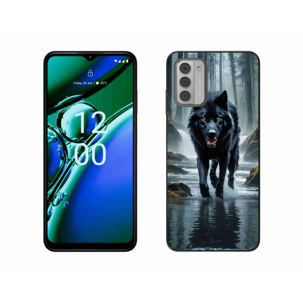 Zselés tok mmCase a Nokia G42 készülékhez - fekete farkas