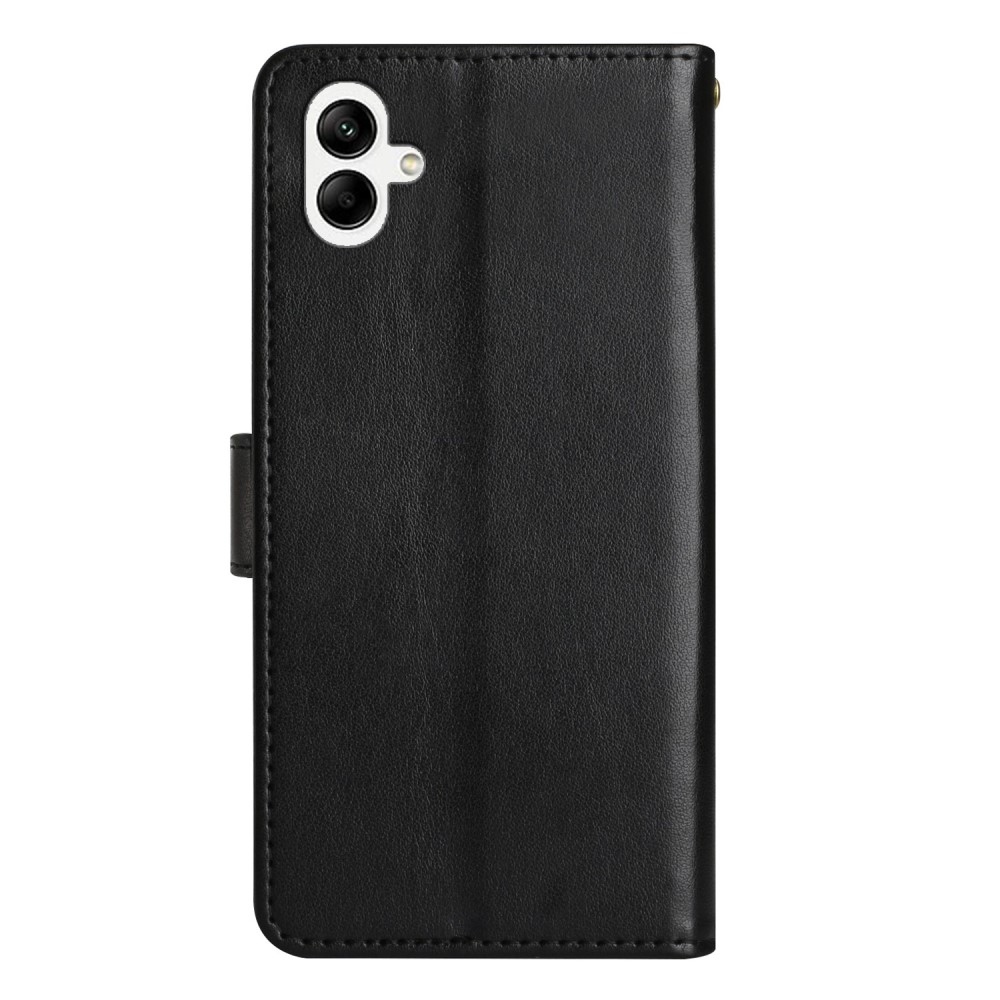 Virágok könyv tok Samsung Galaxy A06 4G készülékhez - fekete