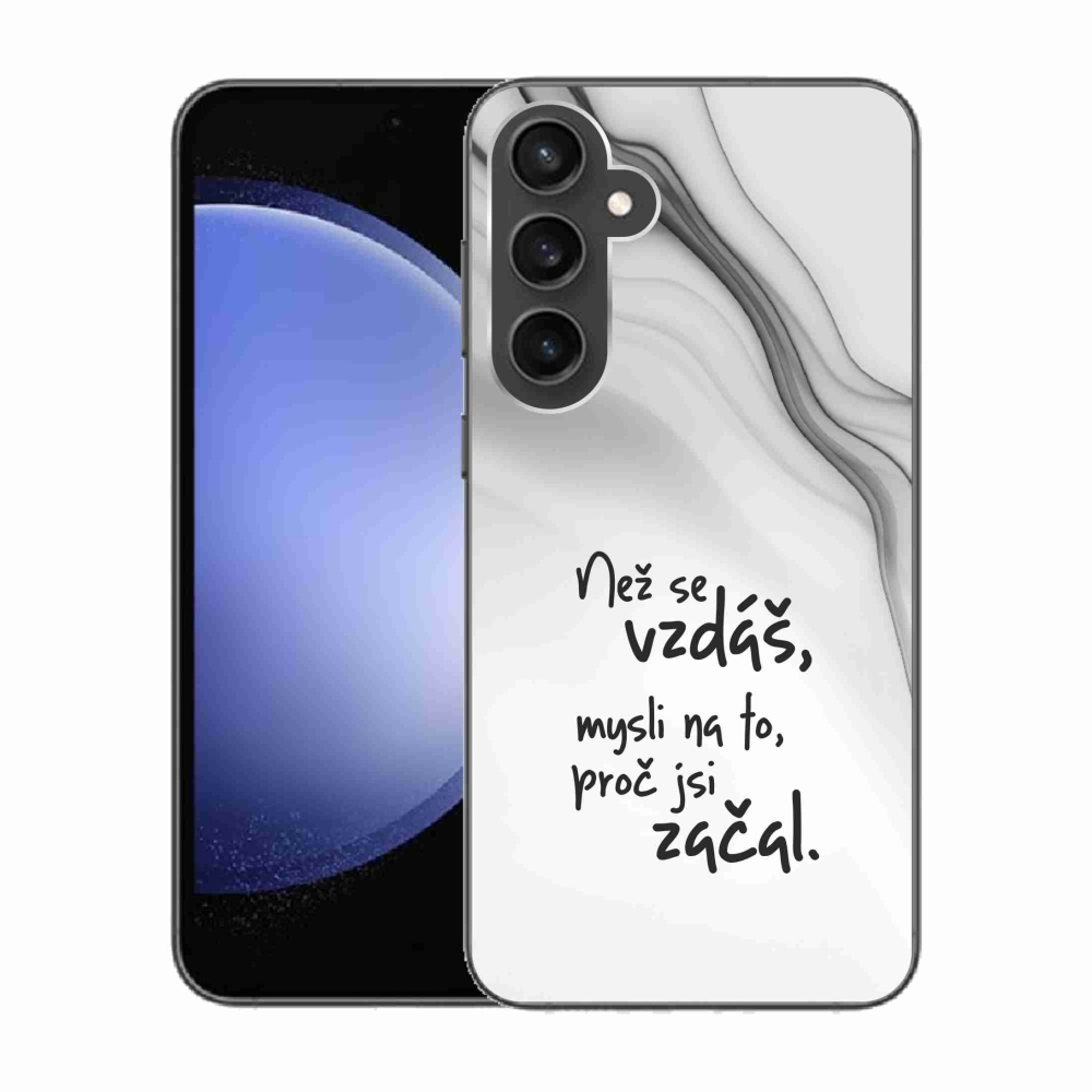 Gél borítás mmCase Samsung Galaxy S23 FE - idézem 2 fehér háttér