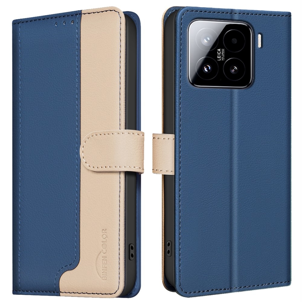 BNF DUO könyvtáska Xiaomi 15 Pro-hoz - kék