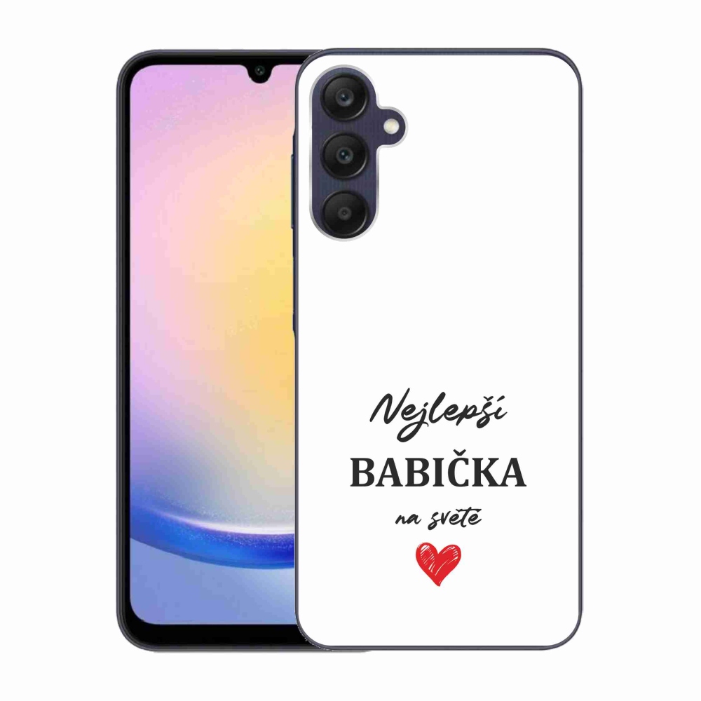 Gél borítás mmCase Samsung Galaxy A25 5G - Best Grandma 1 fehér háttér