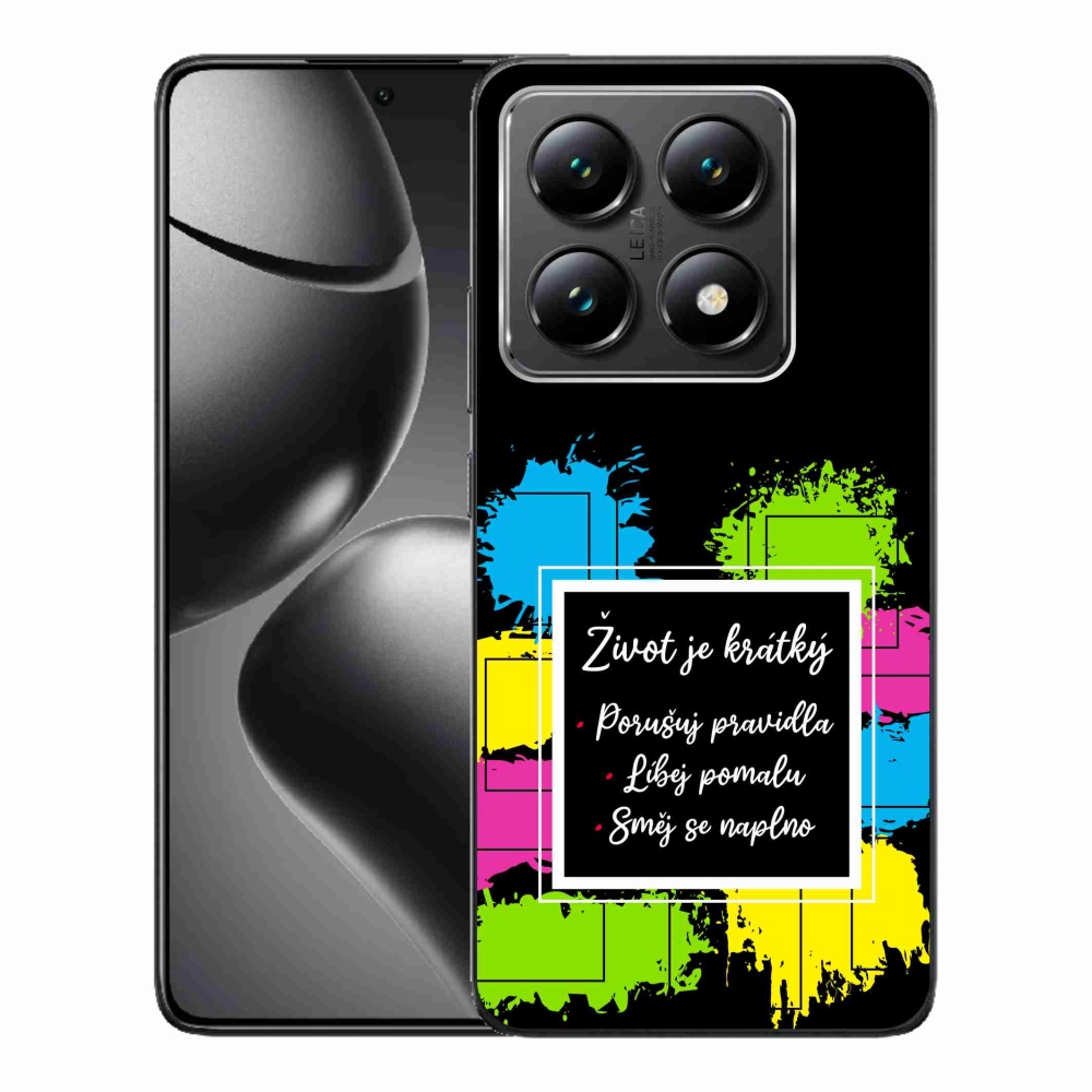 Gél borítás mmCase a Xiaomi 14T-hez - idézem 5 fekete háttérrel