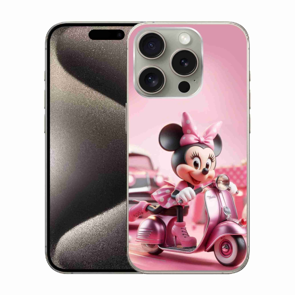 Zselés borítás mmCase iPhone 15 Pro készülékhez - minnie 1