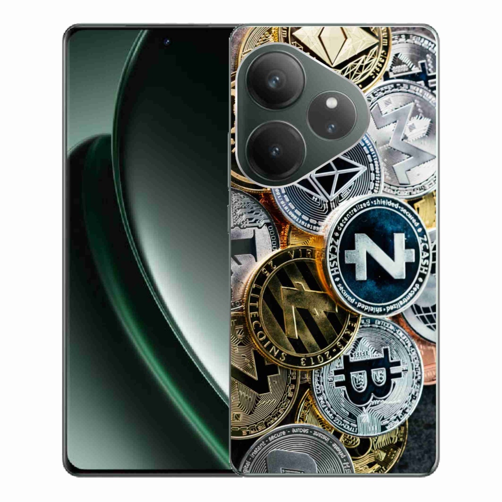 Gél borítás mmCase a Realme GT 6 5G/GT 6T 5G számára - kriptovaluták