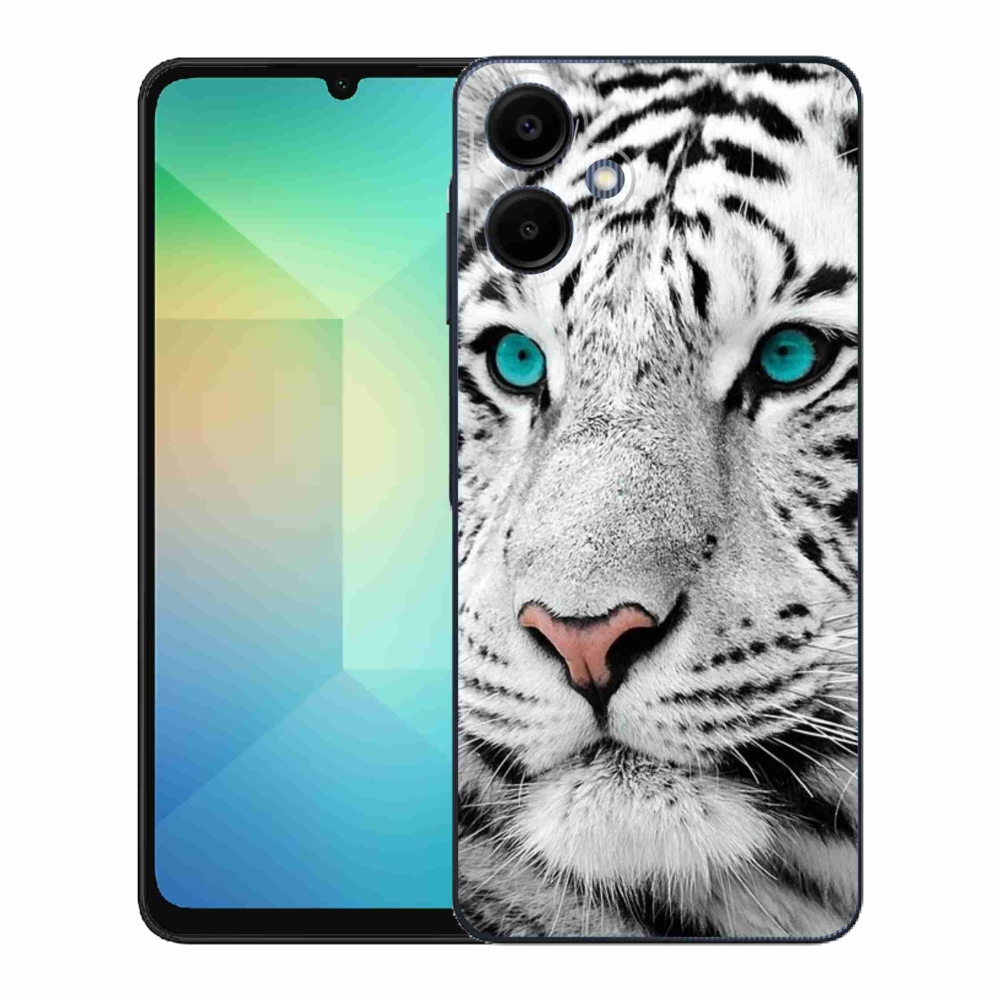 Gél védőhuzat mmCase Samsung Galaxy A06 4G - fehér tigrishez