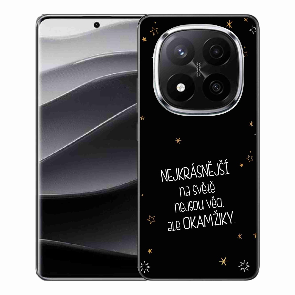 Gél borítás mmCase a Xiaomi Redmi Note 14 Pro+ 5G - idézet 4 fekete háttérrel