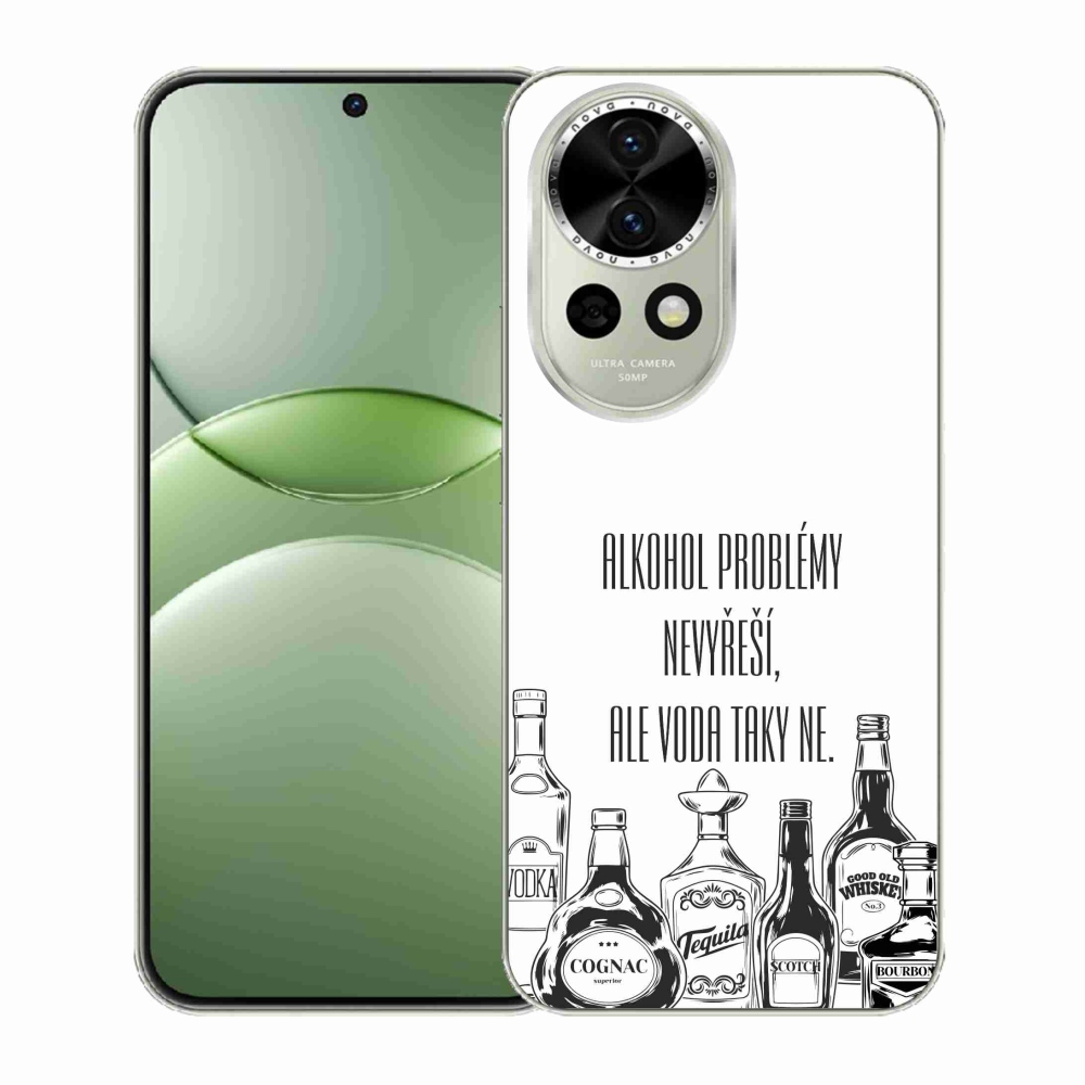 Gél borító mmCase a Huawei Nova 13 5G számára - vicces szöveg fehér háttérrel