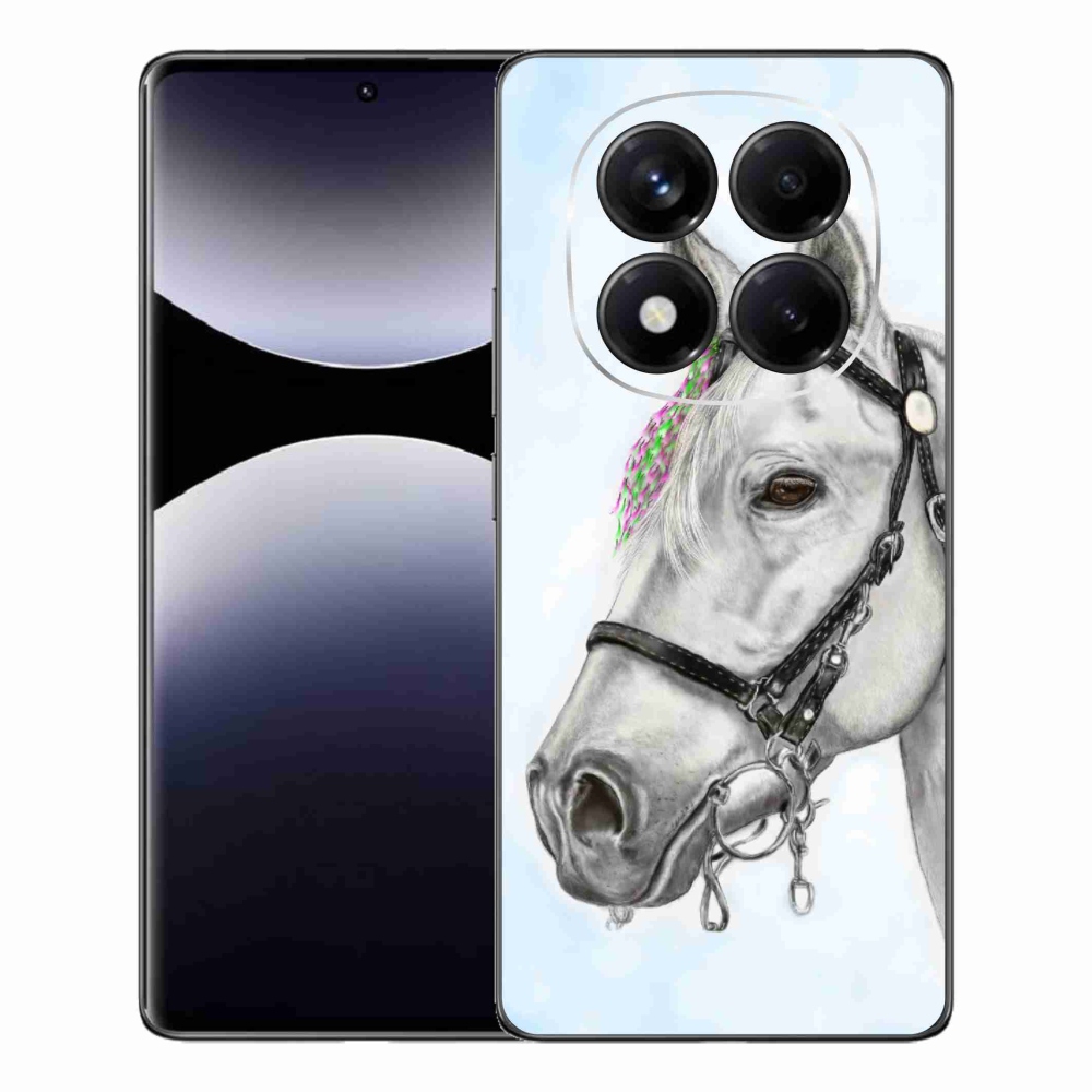 Gél borítás mmCase a Xiaomi Redmi Note 14 Pro-hoz - fehér ló 1