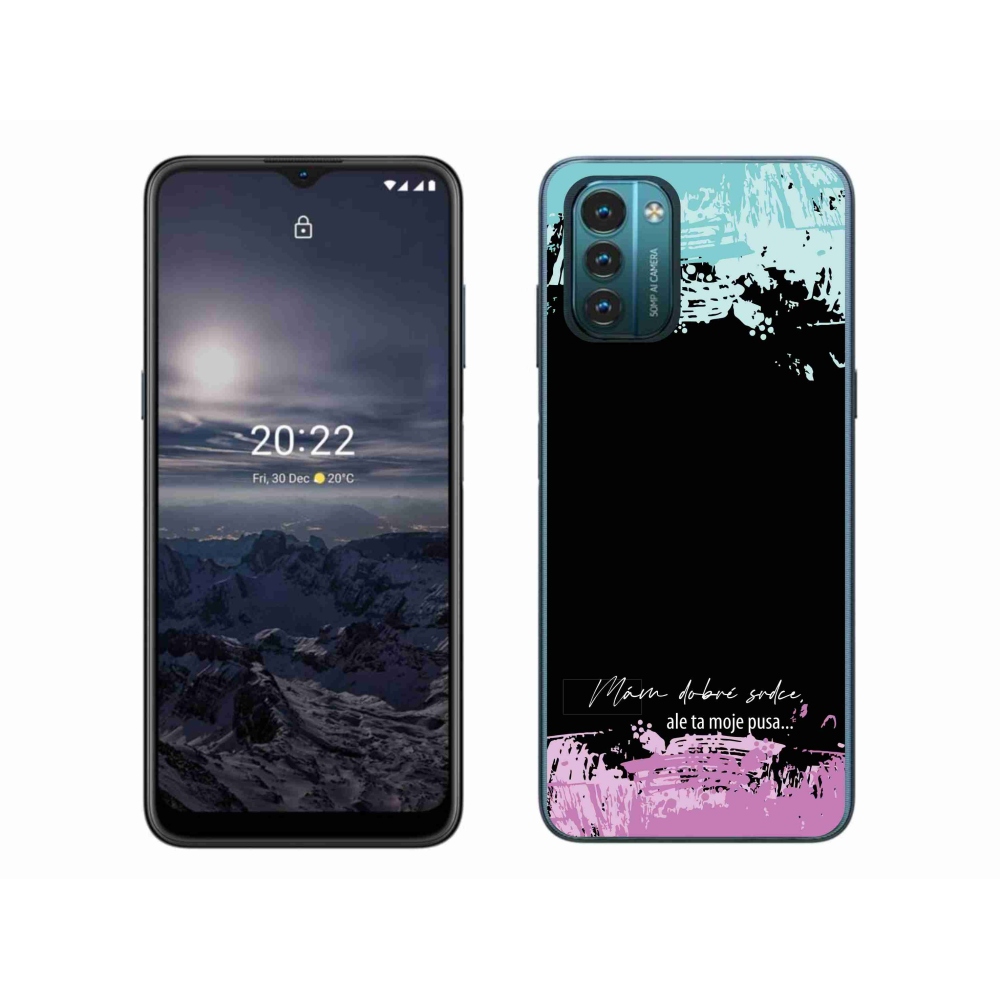 Zselés borító mmCase a Nokia G11/G21 készülékhez - vicces szöveg 3 fekete háttérrel