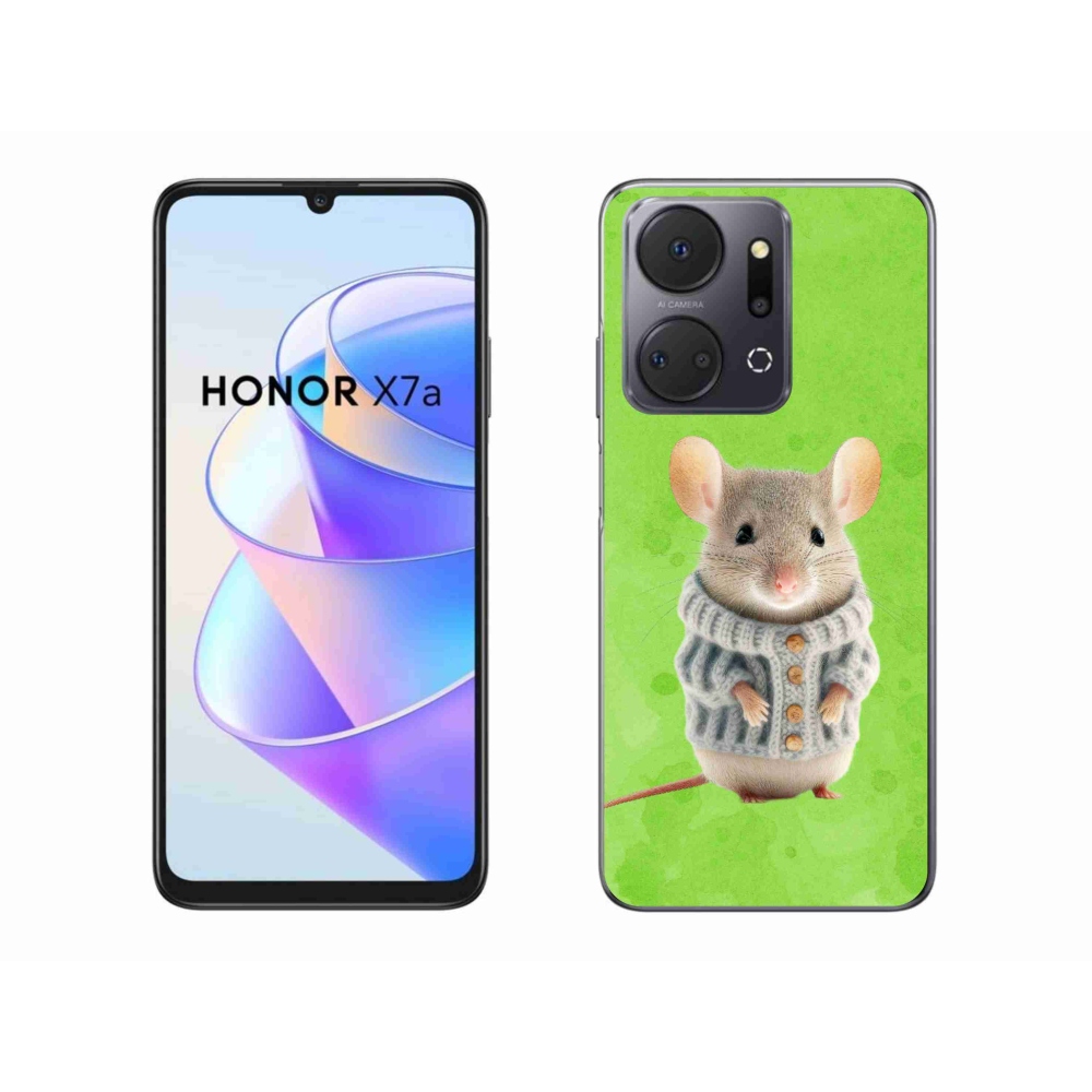 Gél borítás mmCase a Honor X7a számára - egér pulóverben