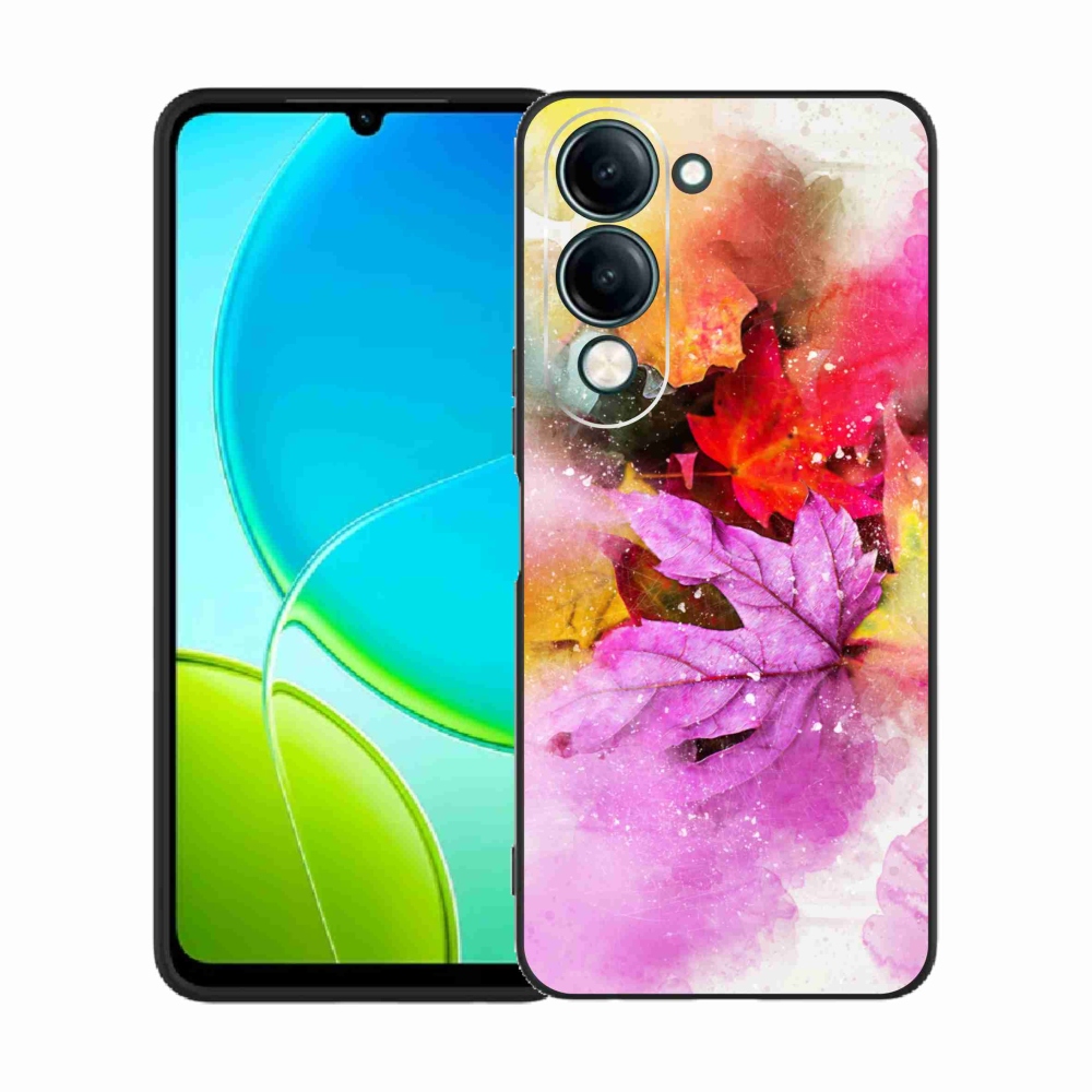Gél borító mmCase a Vivo Y29s 5G-hez - színes levelek