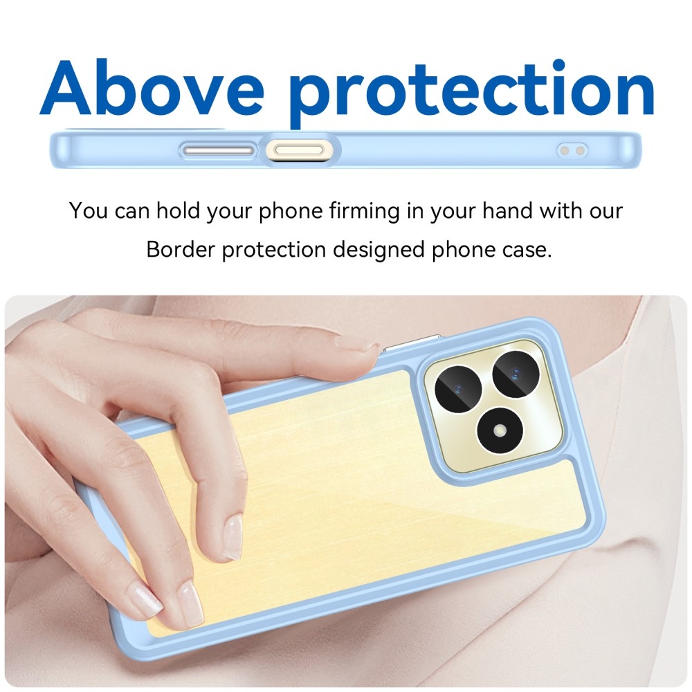 Gél tok fix hátlappal a Realme C51/C53 készülékhez - kék