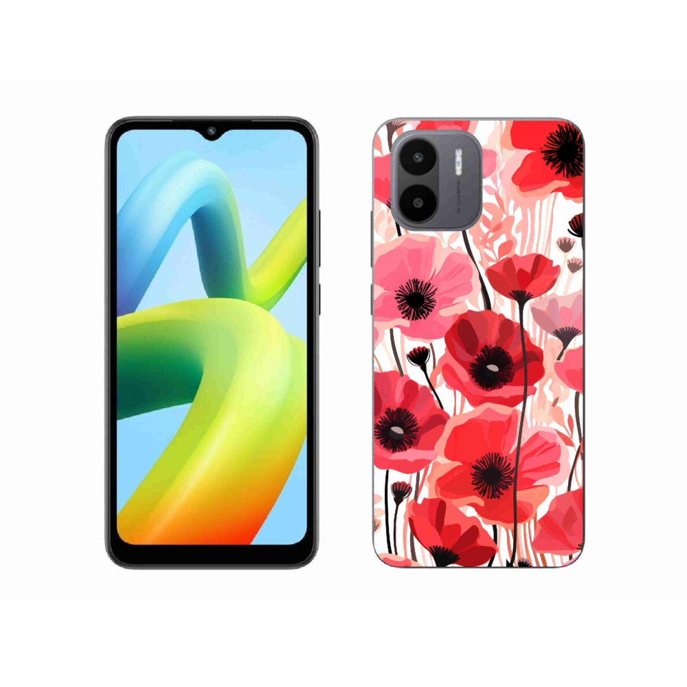 Gél borítás mmCase a Xiaomi Redmi A1/Redmi A2 készülékhez - mákos 1