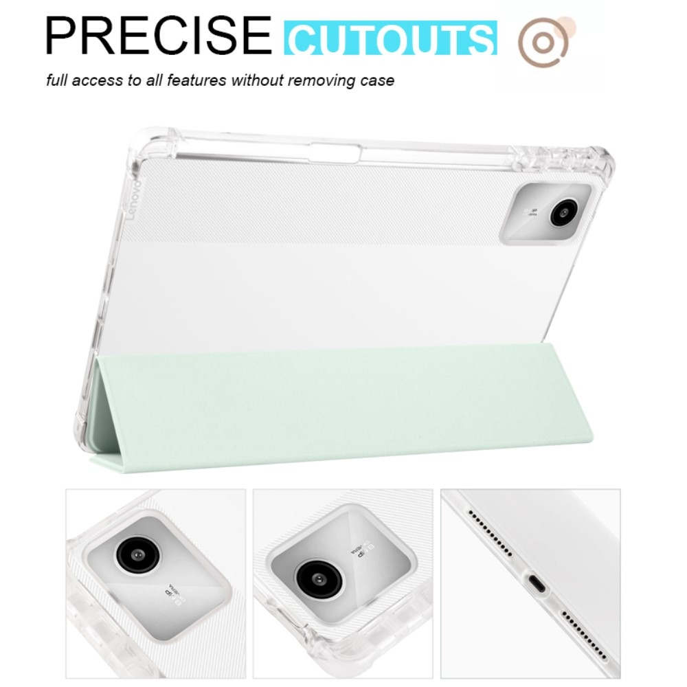 Ügyes záródó tok Lenovo Tab M11/Tab K11 - világoszöld