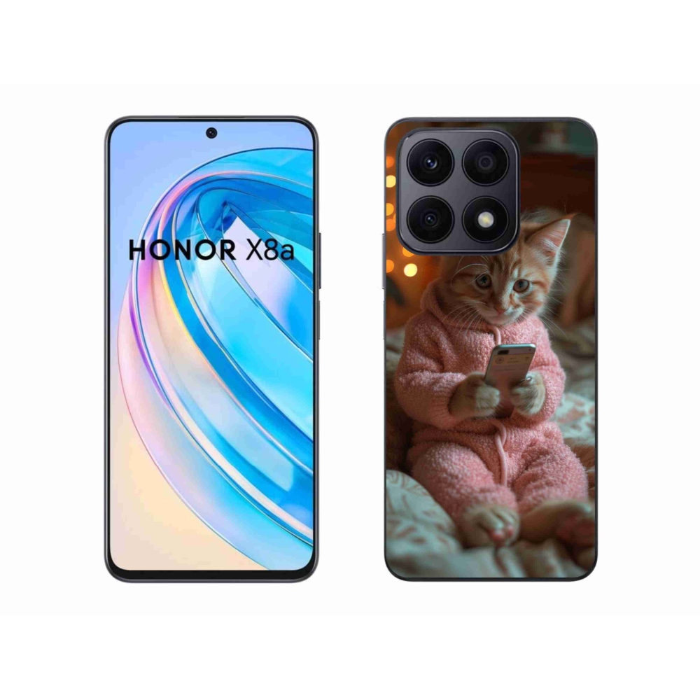 Zselés borítás mmCase a Honor X8a számára - baba mobillal