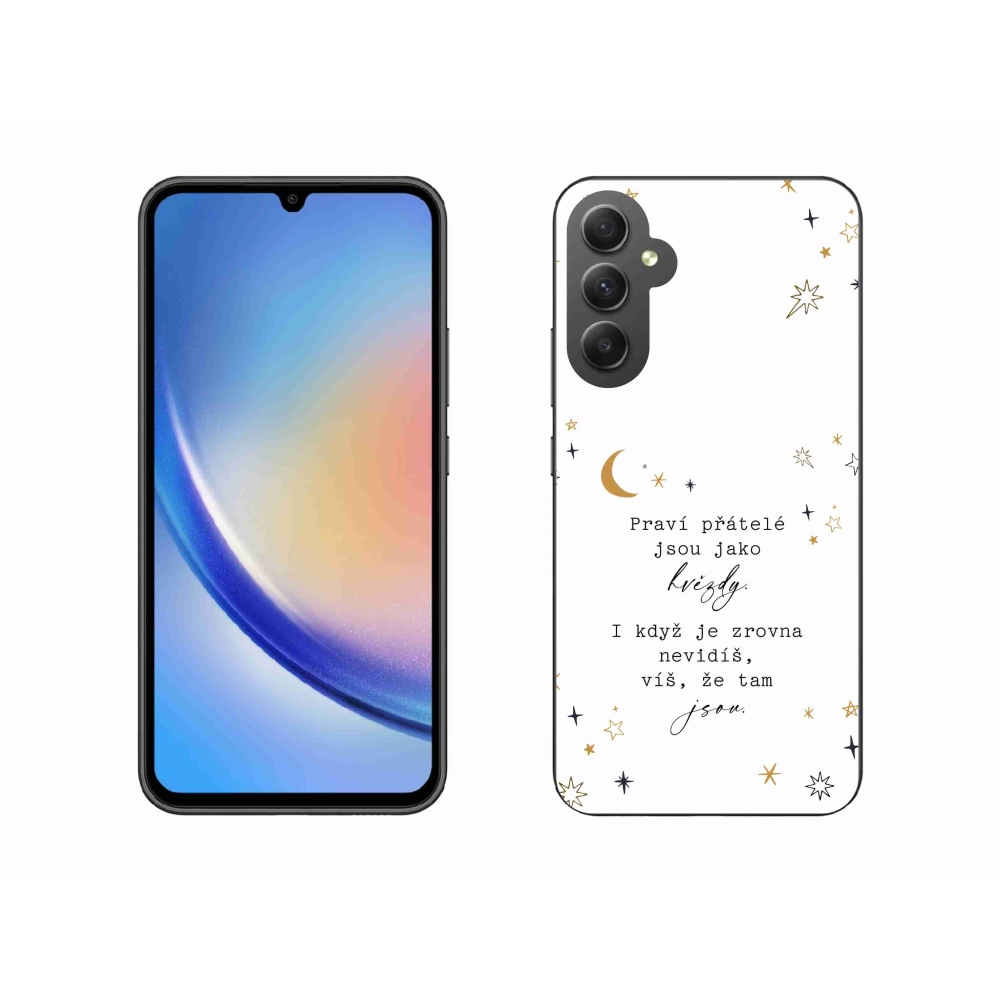 Gél borítás mmCase Samsung Galaxy A34 5G - idézem 6 fehér háttér