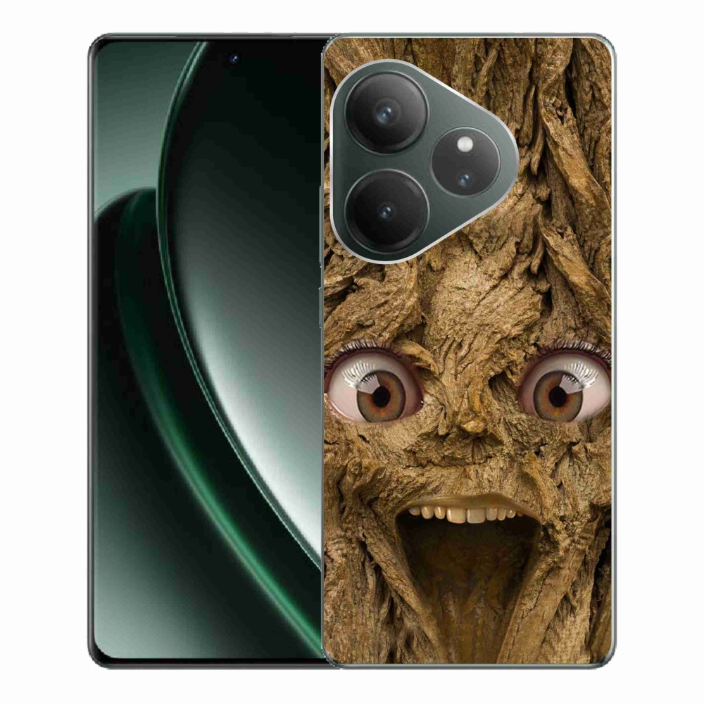 Gél borítás mmCase a Realme GT 6 5G/GT 6T 5G számára - boldog fa szemekkel