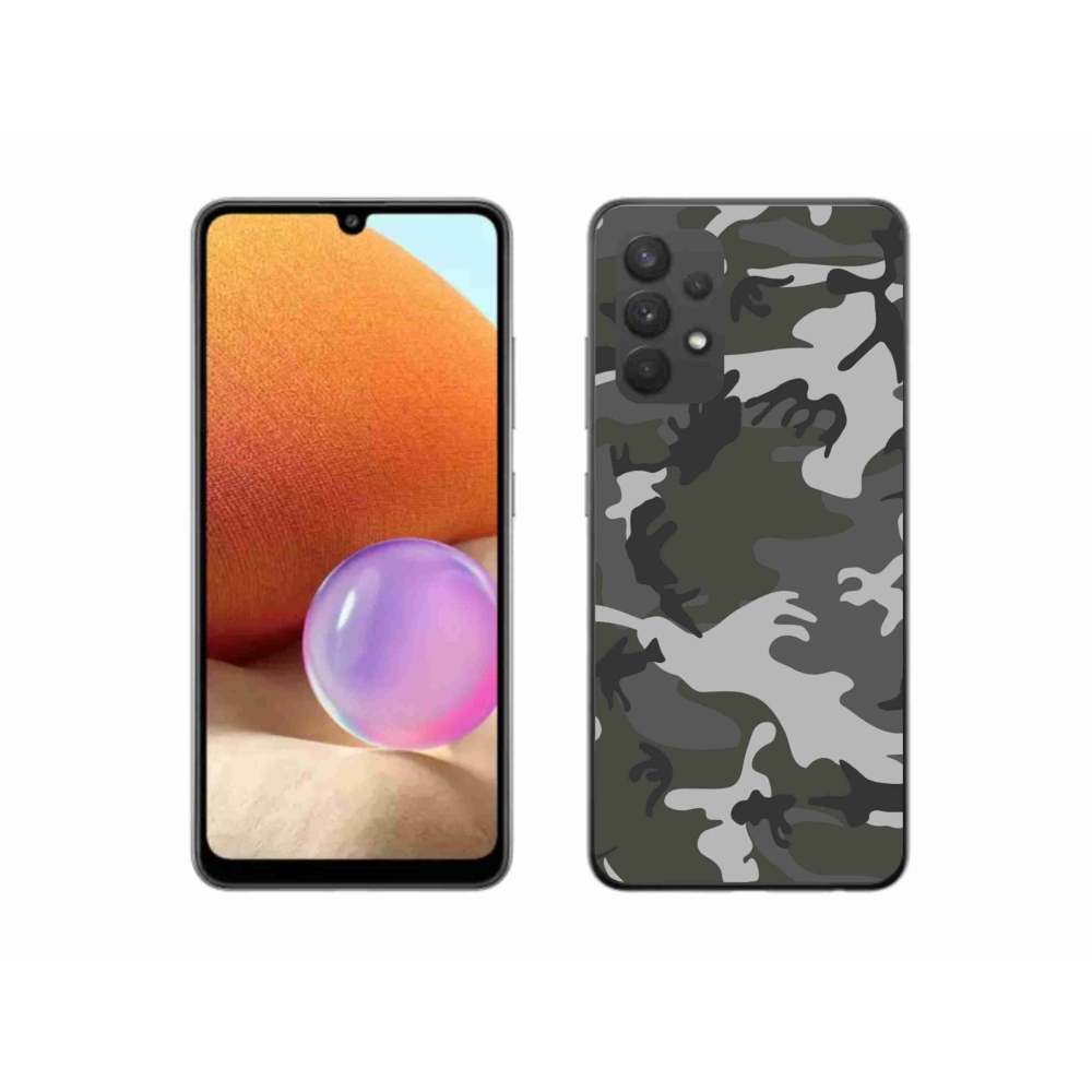 Gél védőhuzat mmCase Samsung Galaxy A32 4G - terepszínű mintázatú tokhoz