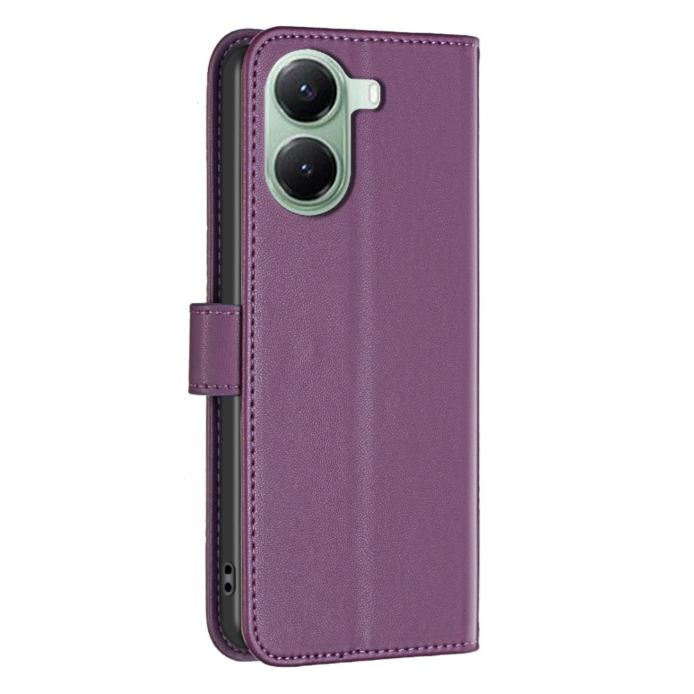 BNF könyv tok Xiaomi Poco X7 Pro 5G - sötét lila