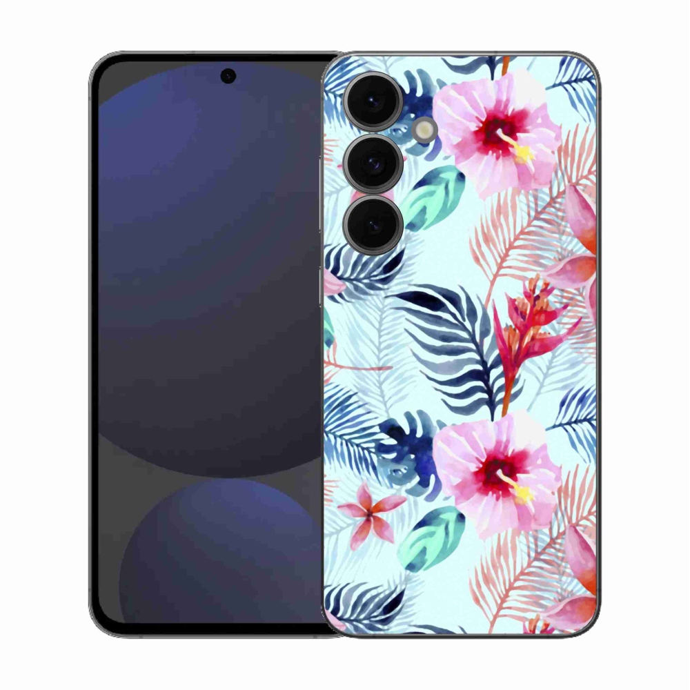 Zselés borítás mmCase Samsung Galaxy S25 FE - virágokhoz