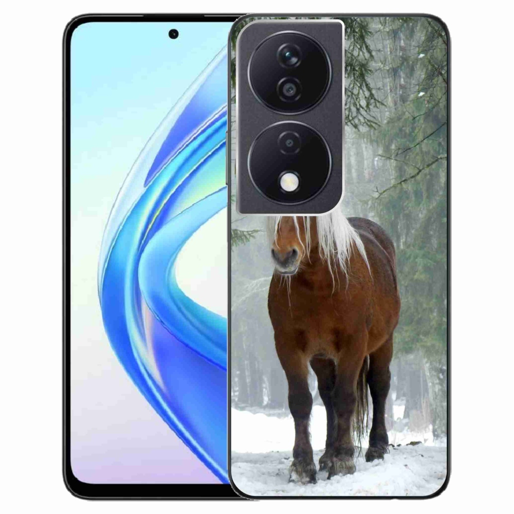 Gél tok mmCase a Honor X7b/Honor 90 Smart számára - ló az erdőben