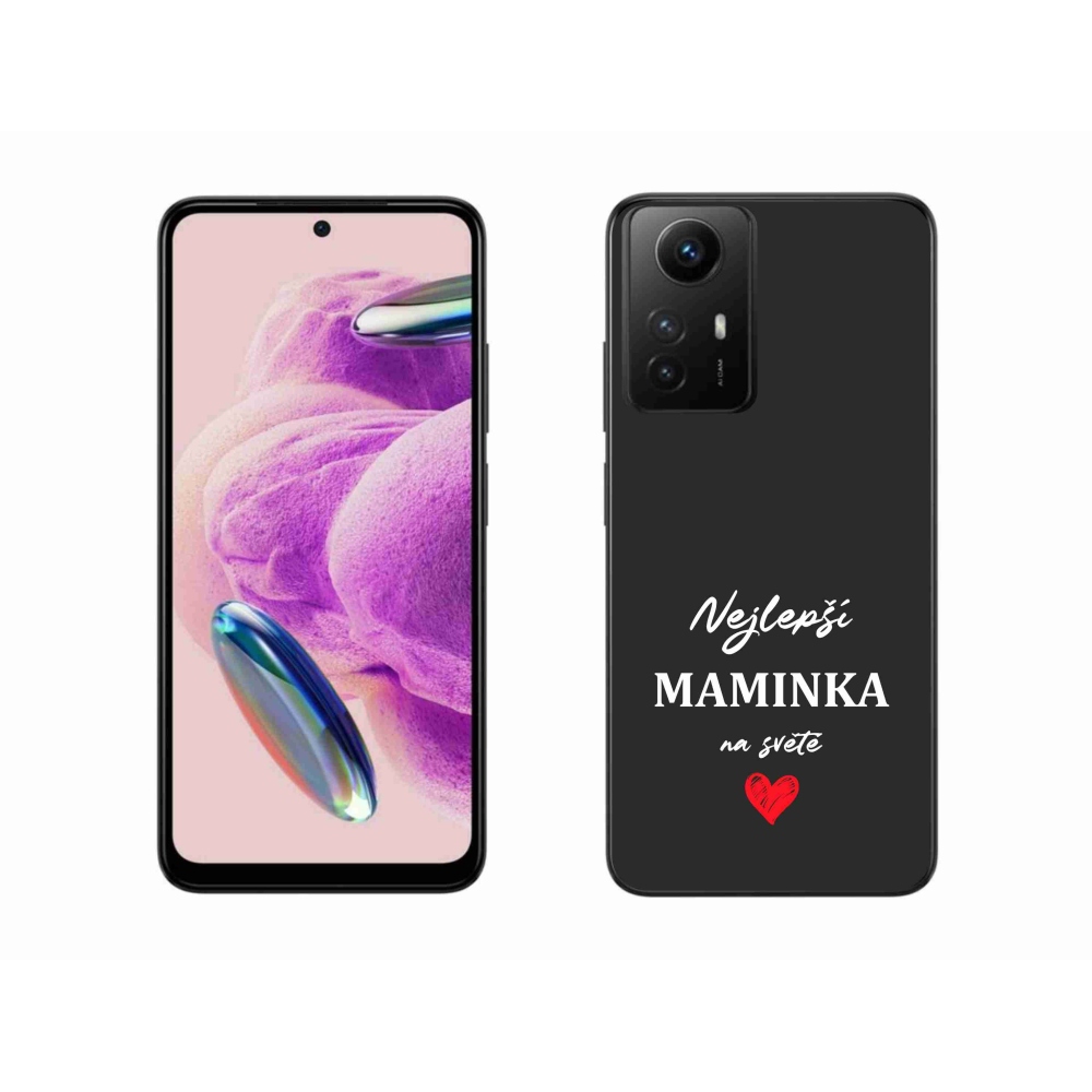 Gél borító mmCase a Xiaomi Redmi Note 12S-hez - legjobb anya 1 fekete háttér