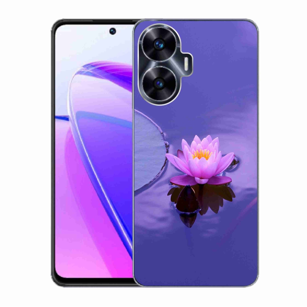 Gél tok mmCase a Realme C55 készülékhez - virág a felületen