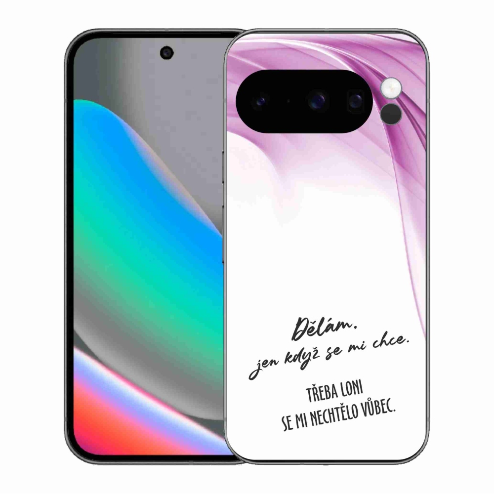 Gél borítás mmCase a Google Pixel 10 Pro számára - vicces szöveg 12 fehér háttér