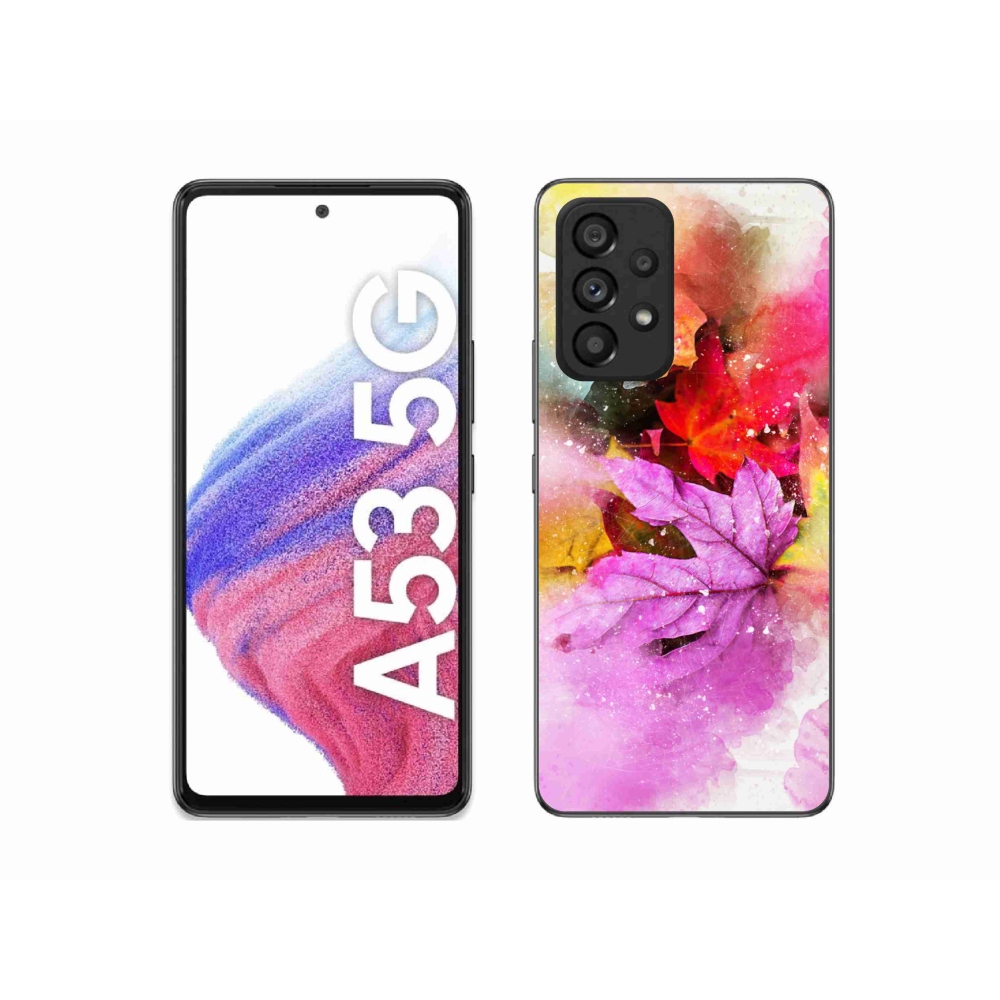 Zselés borítás mmCase Samsung Galaxy A53 5G - színes levelek