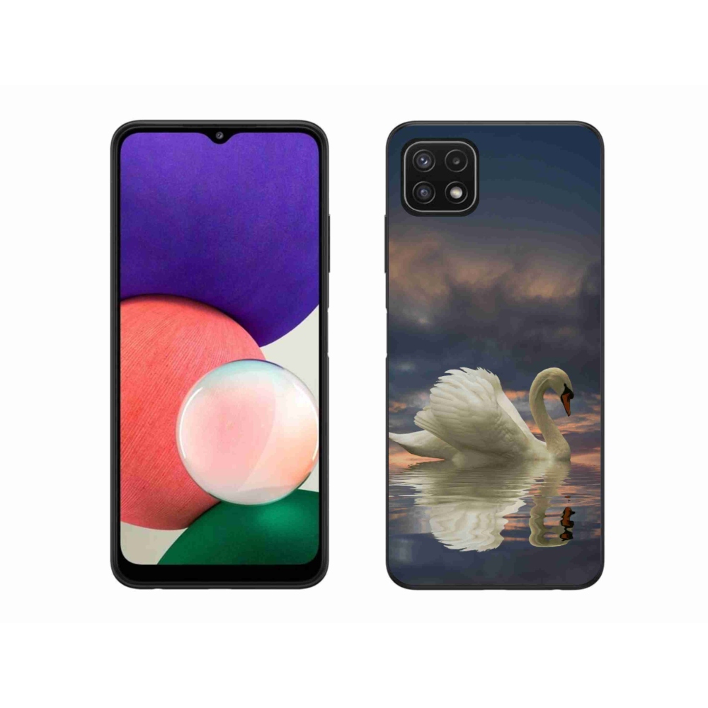 Zselés borítás mmCase Samsung Galaxy A22 5G - hattyú