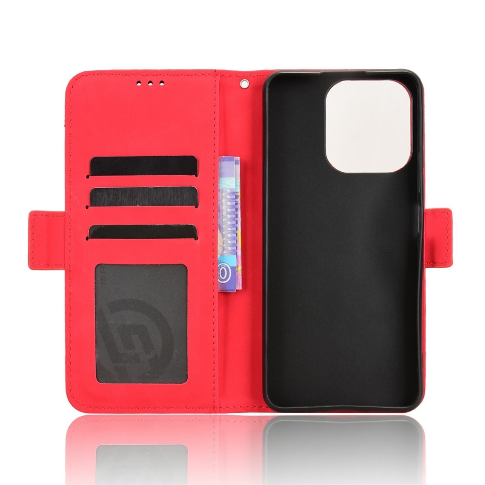 Kártyás könyvtáska Realme Note 70T-hez - piros